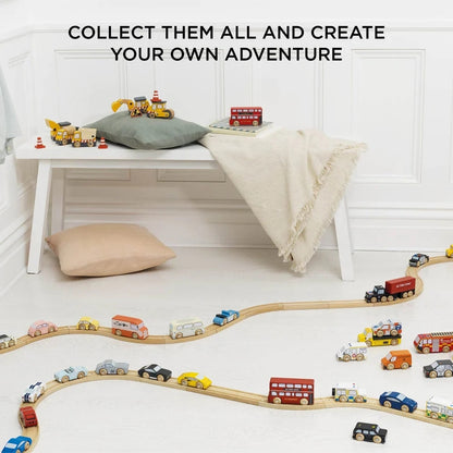 Wooden Classic Sports Toy Cars