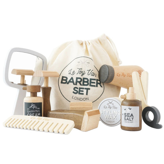 Wooden Hairdresser and Barber Kit - 12pcs