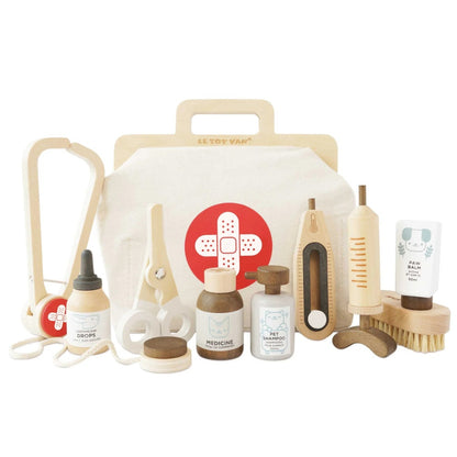 Wooden Animal Vet Set - 10pcs