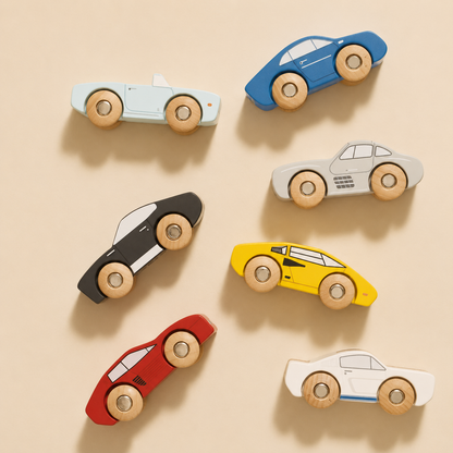 Wooden Classic Sports Toy Cars