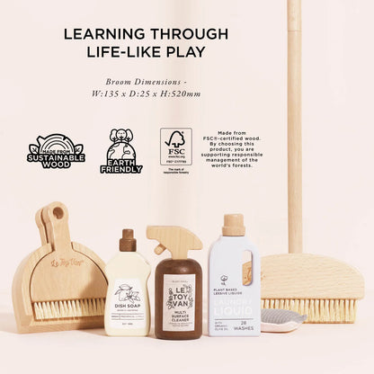 Wooden Cleaning Set