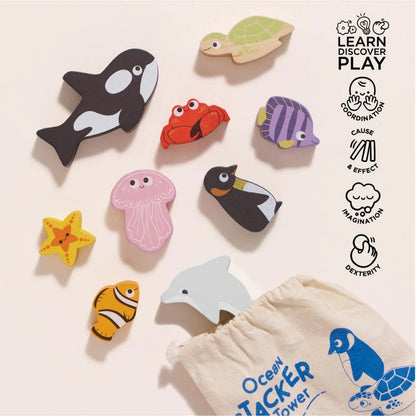 Ocean Life Stacking Animals