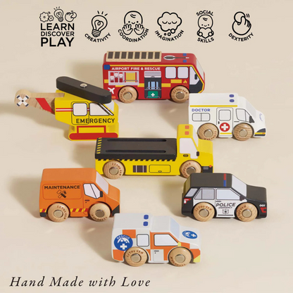 Wooden Emergency Cars